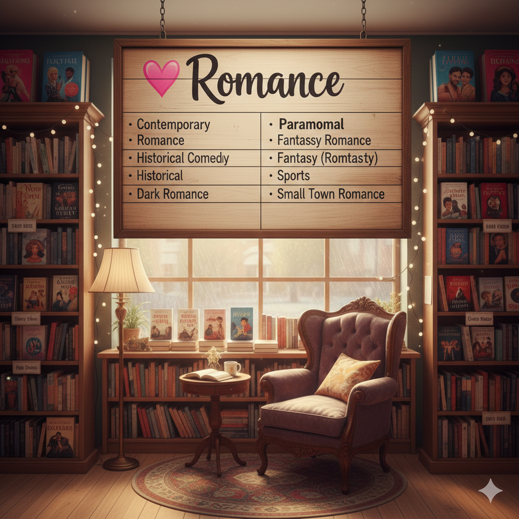 romance books collection featuring emotional love stories